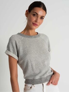 n:PHILANTHROPY Colby Crewneck Sweatshirt Heather French Terry Gray Size XS